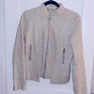 Tan leather jacket